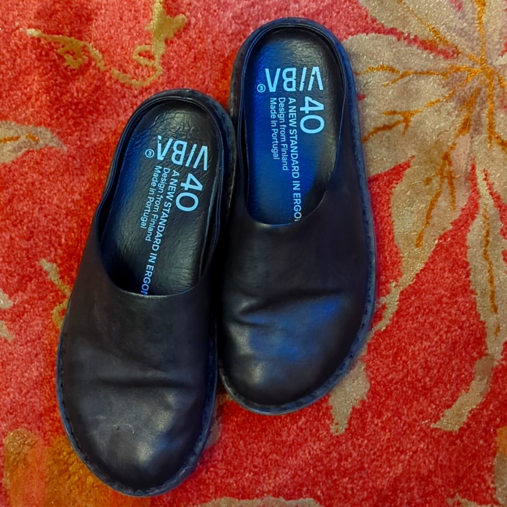 VIBAe ROMA Leather Preto Black / Size 40(8.5/9 US)